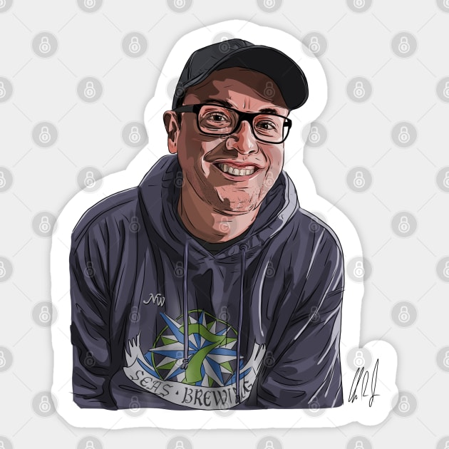 Joe Crook Esquire Sticker by 51Deesigns